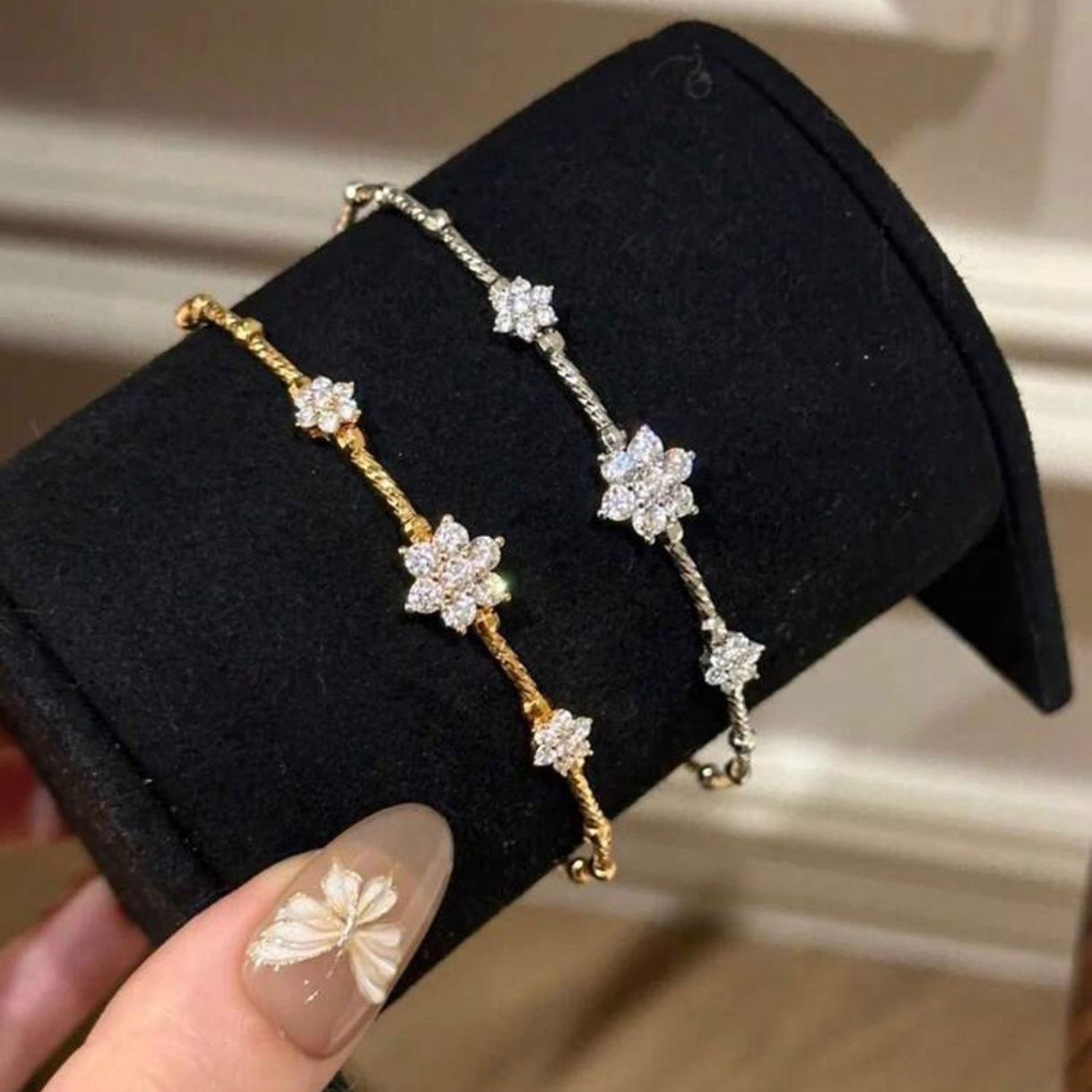 Women Italy Vintage Gemstone Bracelet | 18K Gold Plated Sunflower Zircon