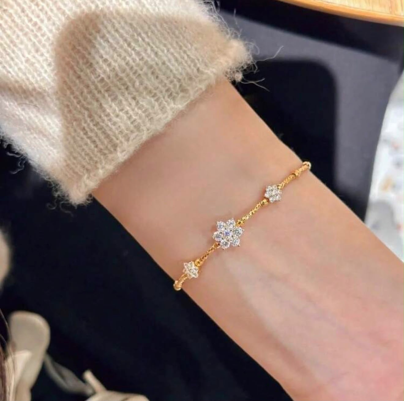 Sunflower Bracelet | 18k Gold Plated