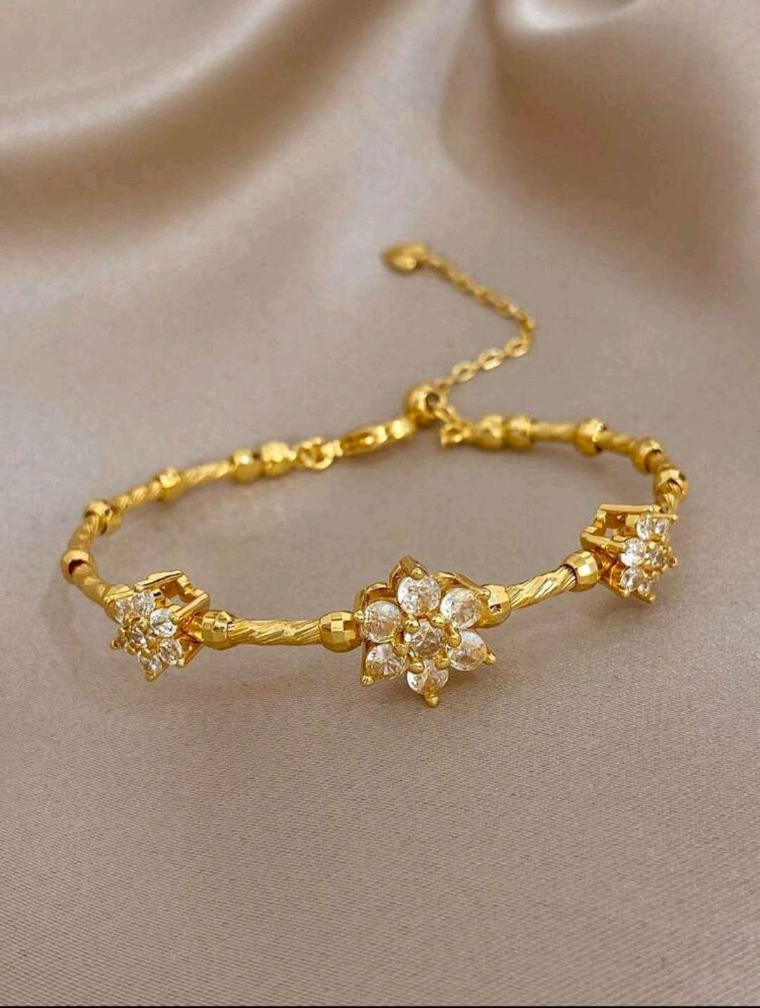 Women Italy Vintage Gemstone Bracelet  | 18K Gold Plated Sunflower Zircon