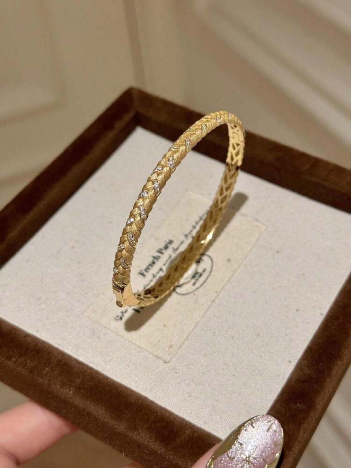 1Pc Wheat Ear Braided Bracelet | 18K Gold Plated Stainless Steel